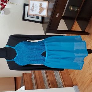 Cacique teal Halter intimate sleepwear